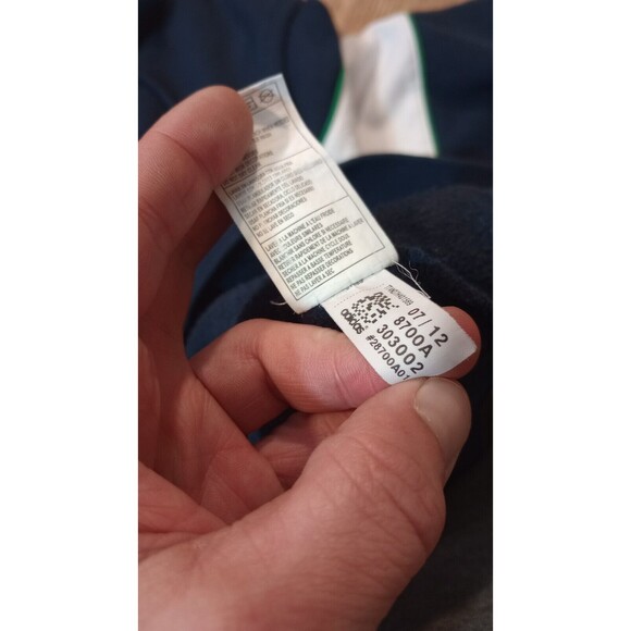 Adidas Notre Dame Fighting Irish Hoodie Mens Extra Large Henley Sweatshirt Leaf - Picture 12 of 16